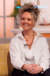 Charlie Brooks Visits Lorraine TV Show in London 01 17 2025