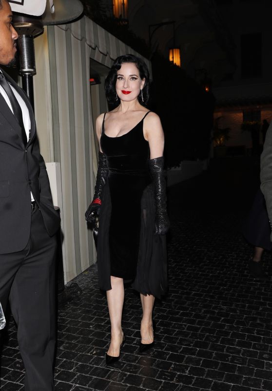 Dita Von Teese at Pre-Golden Globes Party - 01.04.2025