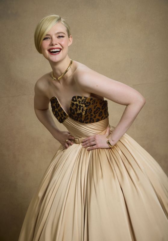 Elle Fanning Shines in Golden Globes Portraits January 2025