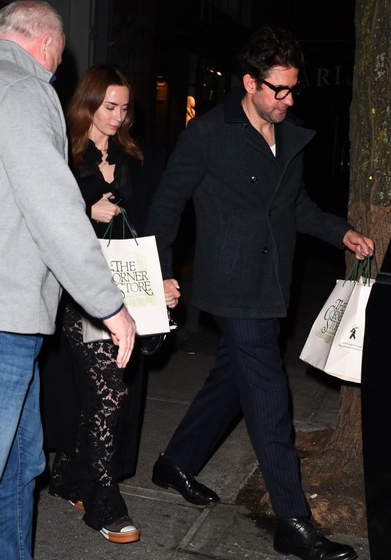 Emily Blunt, John Krasinski, Matt Damon, and Luciana Barroso Enjoy Elegant Double Date in New York 01.17.2025