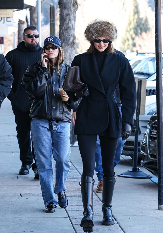 Hailey Bieber and Kendall Jenner Enjoy Coffee Before Ski Fitting - 01.15.2025