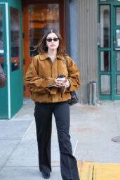 Hailey Bieber Masters Winter Luxe: The Row Meets Rhode in NYC Coffee Run