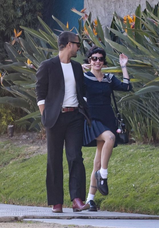 Halsey and Avan Jogia Enjoy a Casual Lunch Date at All Time in Los Feliz, 01.17.2025