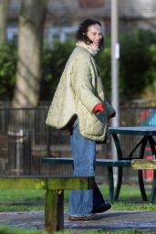 Jessica Brown Findlay Spends Quality Time with Family Before ITV