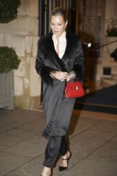 Kate Moss Stuns in Paris Fashion Week with Chic Satin Look