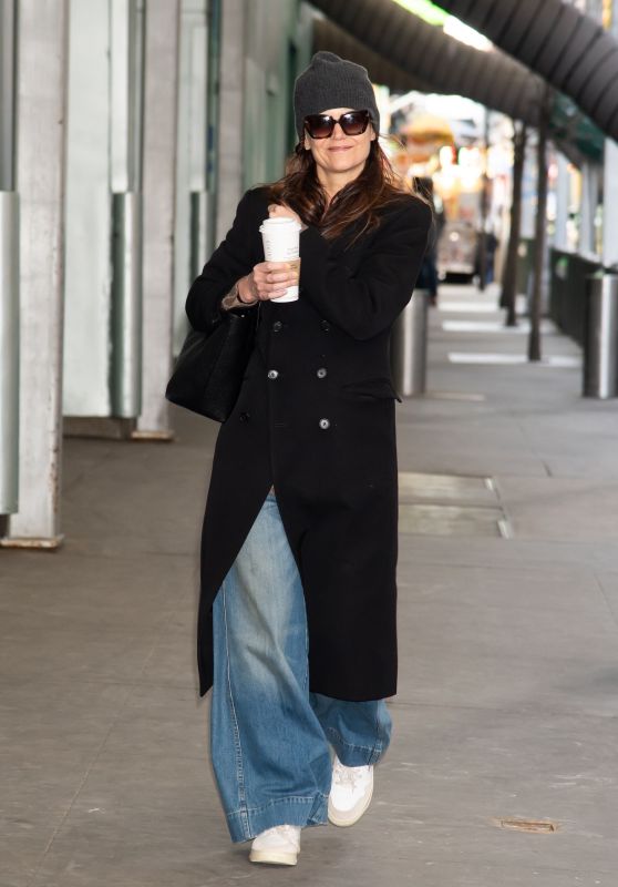 Katie Holmes Attends "Our Town" Matinee in NYC 01.15.2025