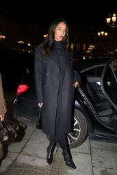 Laura Harrier at Place Vendôme for Fashion Week 01.26.2025