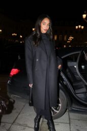 Laura Harrier at Place Vendôme for Fashion Week 01 26 2025