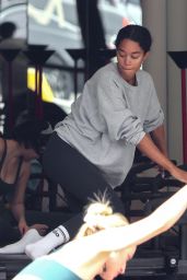 Laura Harrier Enjoys Pilates Class in Los Feliz 01.22.2025