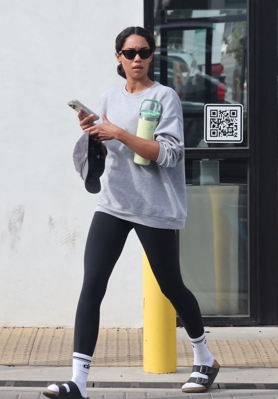 Laura Harrier Enjoys Pilates Class in Los Feliz 01.22.2025