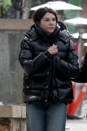 Lauren Graham Braves Cold on Main Street at Sundance 01.24.2025