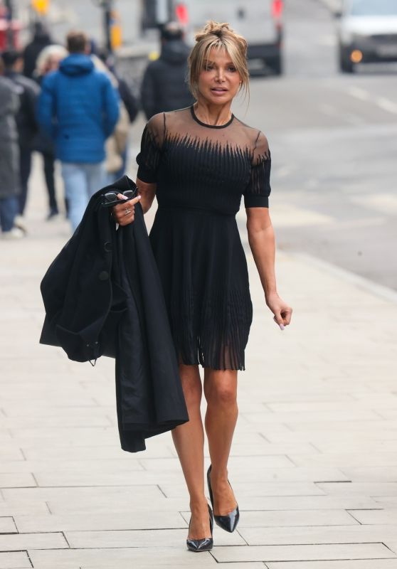 Lizzie Cundy in Black Dress at Paul Danan