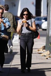 Lucy Hale Spotted Grabbing Iced Coffee in LA 01.24.2025