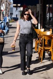 Lucy Hale Spotted Grabbing Iced Coffee in LA 01.24.2025