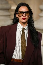 Milena Smit Elevates Saint Laurent Menswear Show 01.28.2025