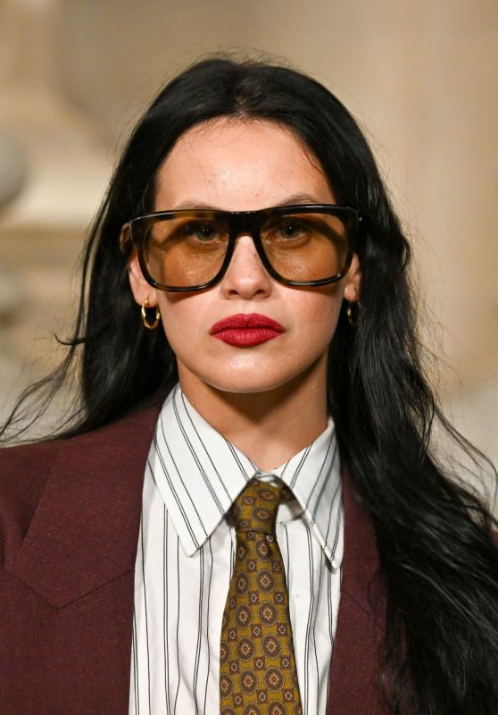 Milena Smit Elevates Saint Laurent Menswear Show 01.28.2025