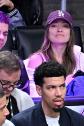 Olivia Wilde Spotted at Lakers vs Celtics Game 01 23 2025