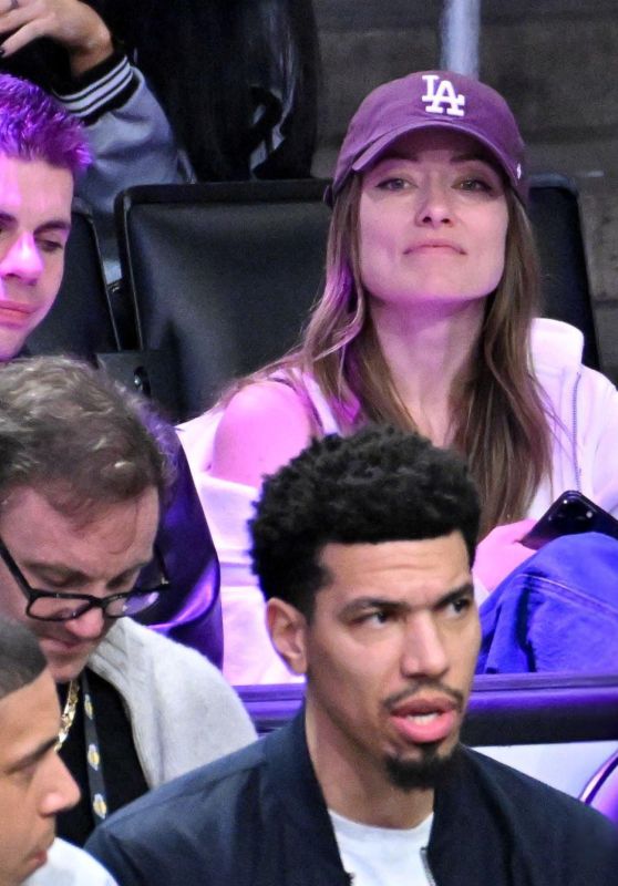 Olivia Wilde Spotted at Lakers vs Celtics Game 01.23.2025