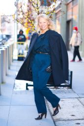 Pamela Anderson Spotted in Hudson Square, New York 01.07.2025