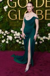 Rachel Brosnahan Stuns in Vivienne Westwood and Jimmy Choo at Golden Globes 2025