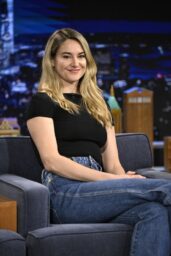 Shailene Woodley on The Tonight Show with Jimmy Fallon NYC 01 27 2025