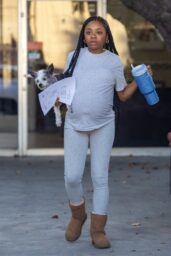 Skai Jackson Pregnant in Sherman Oaks 01 15 2025