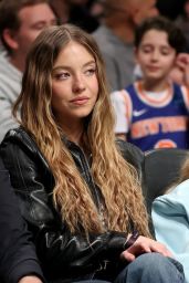 Sydney Sweeney Courtside at Knicks vs. Nets - 01.21.2025