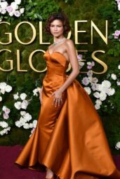 Zendaya Channels Vintage Glamour in Louis Vuitton at the 2025 Golden Globes