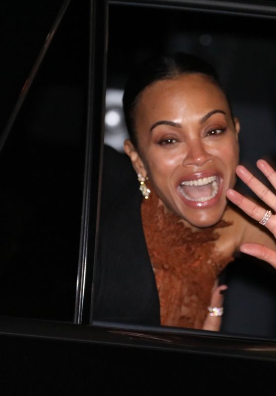 Zoe Saldana Celebrates First Golden Globe Win - 01.05.2025