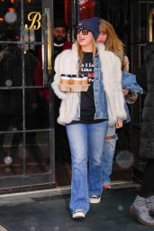 Addison Rae Exits Bowery Hotel in Snowy NYC - 02.15.2025