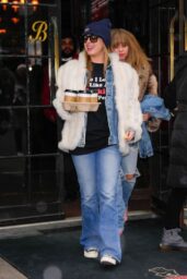 Addison Rae Exits Bowery Hotel in Snowy NYC - 02 15 2025