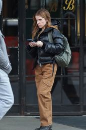 Anna Kendrick Spotted Leaving Hotel in NYC, 02.04.2025