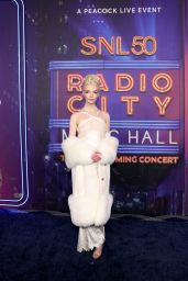 Anya Taylor-Joy Stuns in Ethereal White at SNL50