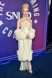 Anya Taylor-Joy Stuns in Ethereal White at SNL50