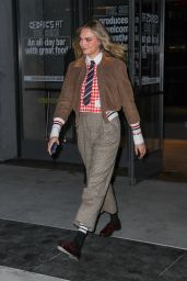 Cara Delevingne Leaves Thom Browne Fashion Show - 02.11.2025