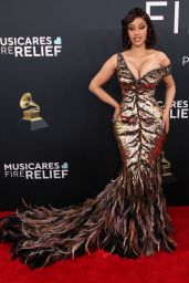 Cardi B Stuns at 67th Annual Grammy Awards Arrivals in Los Angeles