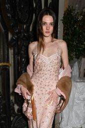 Charlotte Lawrence Attends LoveShackFancy AW25 Presentation in NYC