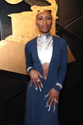 Cynthia Erivo Stuns in Custom Louis Vuitton at 2025 Grammy Awards