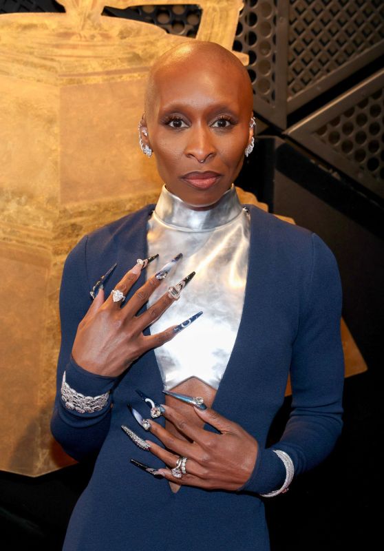 Cynthia Erivo Stuns in Custom Louis Vuitton at 2025 Grammy Awards