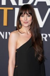 Dakota Johnson’s Gucci Gown Steals the Show at SNL 50