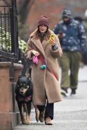 Emily Ratajkowski on a Dog Walk in NYC - 02 13 2025