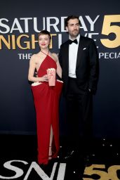 Emma Stone’s Playful Red Carpet Moment at SNL50