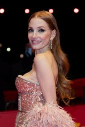 Jessica Chastain Stuns in Rosé Gucci at Berlinale