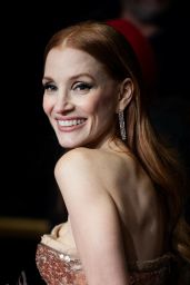 Jessica Chastain Stuns in Rosé Gucci at Berlinale