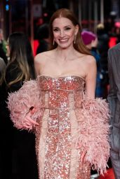 Jessica Chastain Stuns in Rosé Gucci at Berlinale