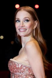 Jessica Chastain Stuns in Rosé Gucci at Berlinale
