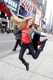 Katherine McNamara in Times Square NYC - 05.16.2012