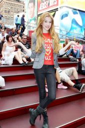 Katherine McNamara in Times Square NYC - 05.16.2012