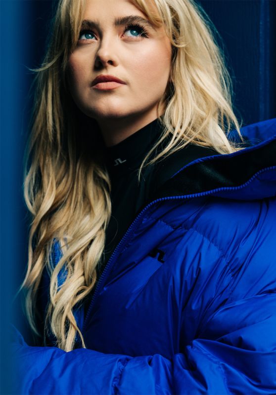 Kathryn Newton Models J. Lindeberg Jolene Jacket in January 2025