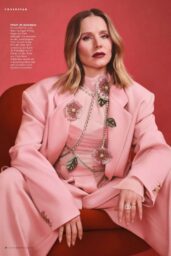 Kristen Bell Redefines Power Dressing in Bold Pink Oversized Blazer for Cosmopolitan Germany